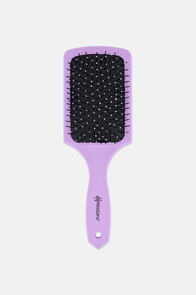 Expressions Soft Touch Paddle Hair Brush, Purple - Image 2